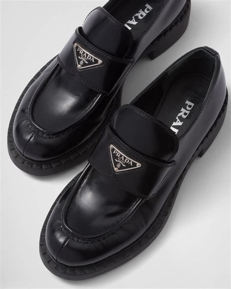 black prada loafer|clearance prada loafers.